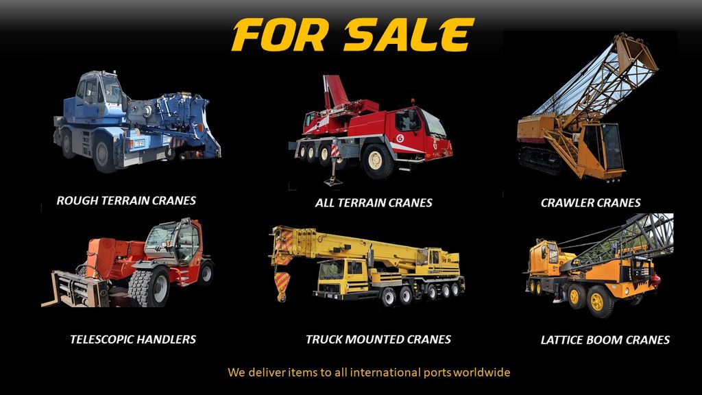 Mobile crane | Crawler Crane - Platform - Spare parts